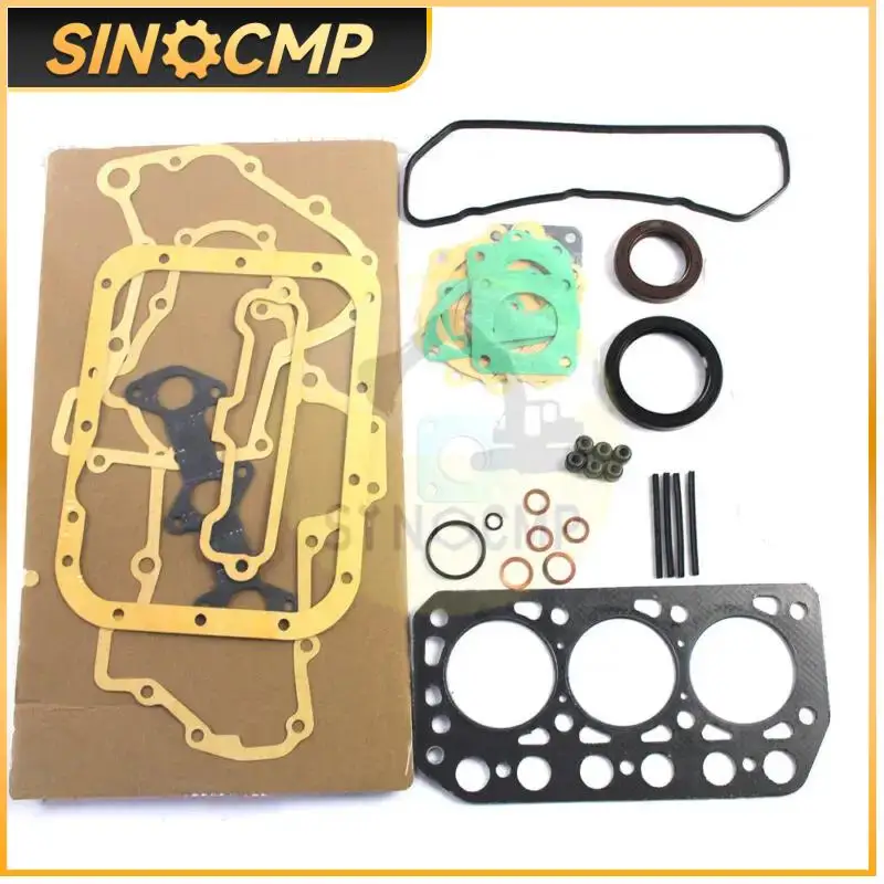 

1 Set Overhaul Gasket Kit for MitsubishiIseki TU170F TU177 Compact Tractor MM15T Mini-Excavator Digger K3D Diesel Engine