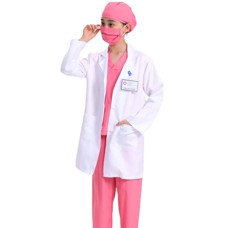 Uniform Doctors Nurses Nursing Surgical Caps Surgery Medical Uniform Medical Set Workwear Medicos Carnival Fancy Clothes