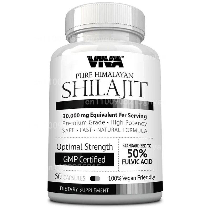 

100% Pure PrimaVie Shilajit Men's Extract, 60 Capsules, 250mg - Standardized To 50% Fulvic Acid, 60 Capsules