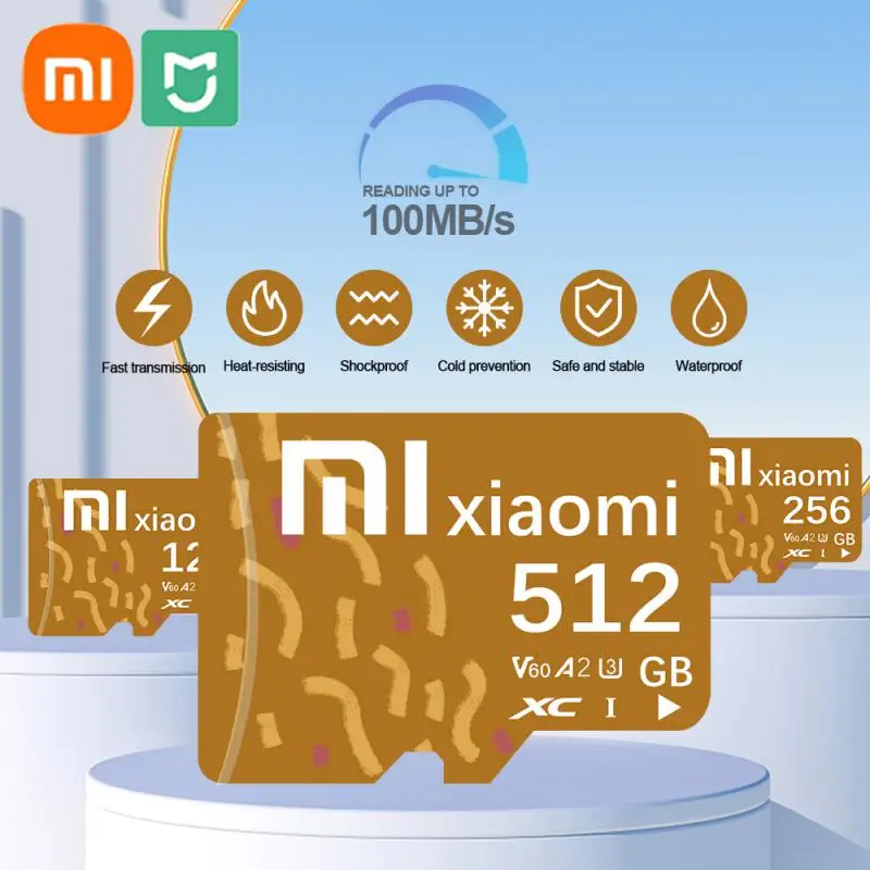 Xiaomi-tarjeta Micro TF SD Original MIJIA, 2TB, 1TB, 512GB, tarjeta de memoria de alta velocidad, 256GB, 128GB, tarjeta TF para equipo de Dron, Audio y PC