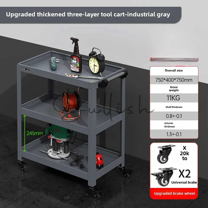 Mobile Multifunctional Auto Repair Cabinet Cart Iron Hardware Workbench Tool Cabinet Cart