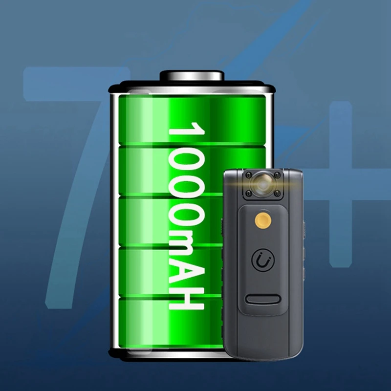 Nieuwe digitale videocamera HD-lichaamscamera Registreert audio en video 7 uur batterijduur Wifi-videocamera