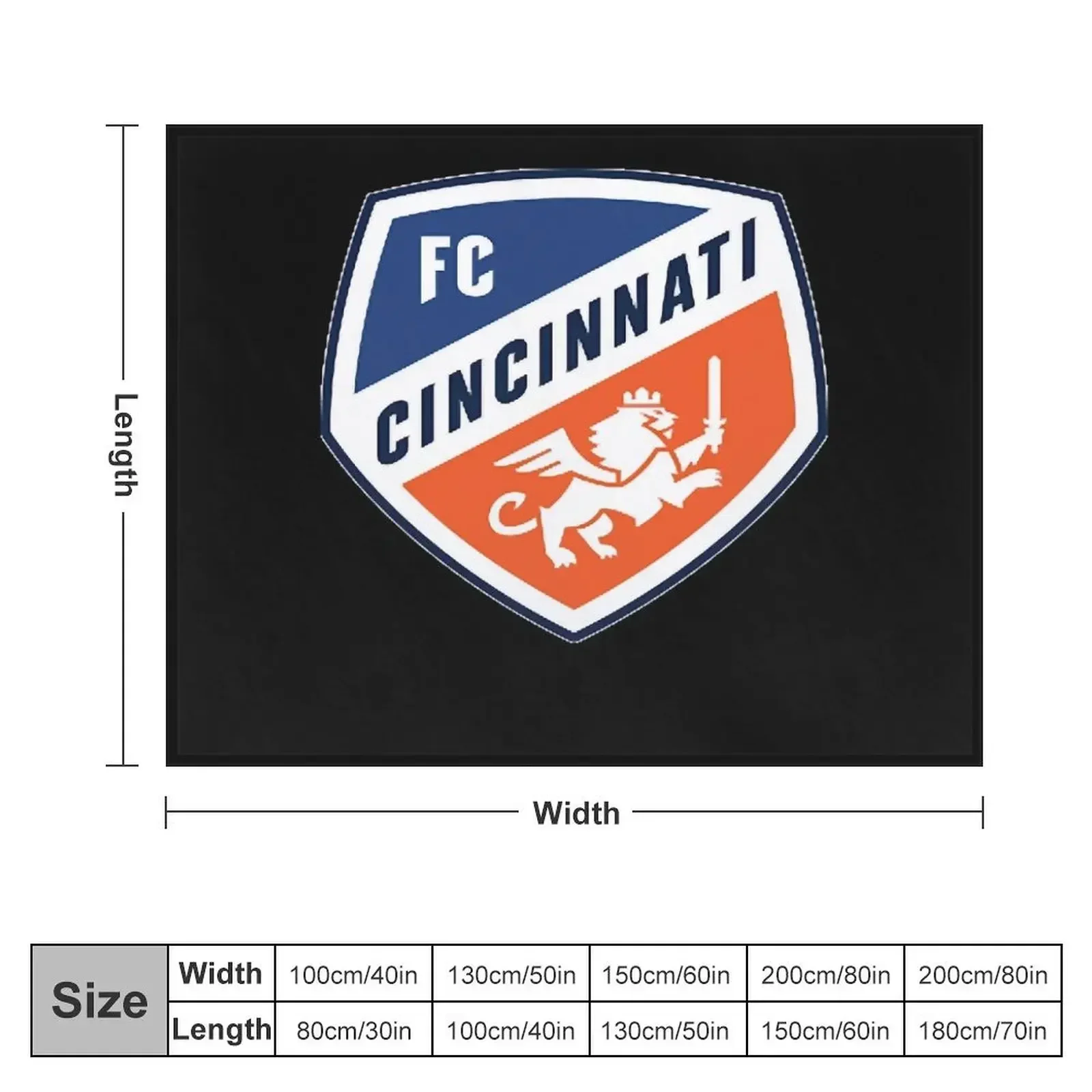 FC Cincinnati Throw Blanket Giant Sofa anime Blankets