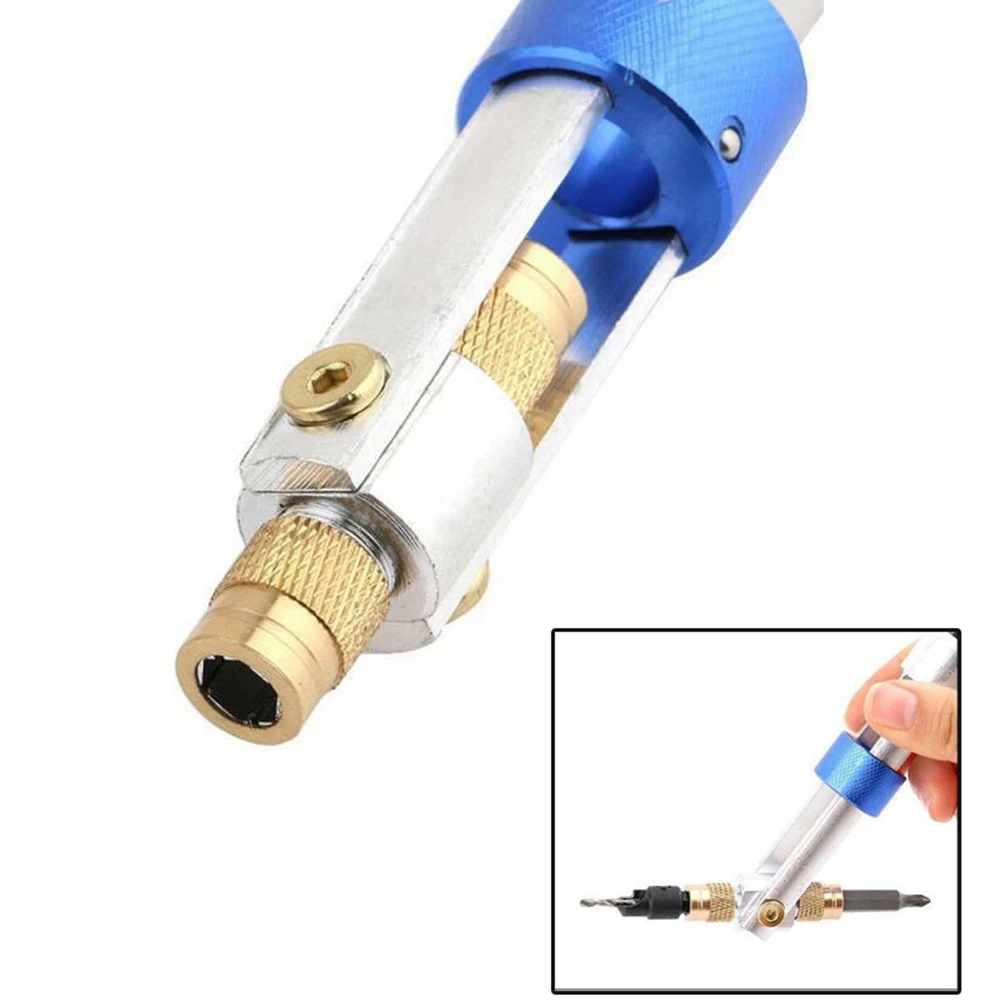 18 Pieces Half Time Drill Driver Bits Set Includes Cross Slot Flat and Countersunk Drill Bits with Wrench and Storage Box