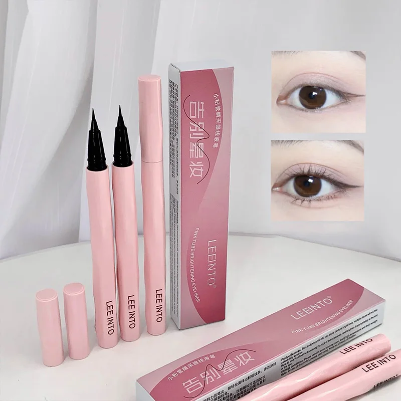 LEEINTO リトルピンクチューブアイライナーリキッドペンは、速乾性があり、防水性、耐汗性があり、長持ちし、簡単に汚れません。