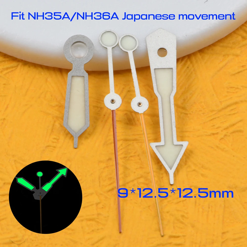 9-125-125mm-watch-hand-for-nh35-nh36-automatic-movement-steel-super-luminous-watch-hand-diving-watch-hands