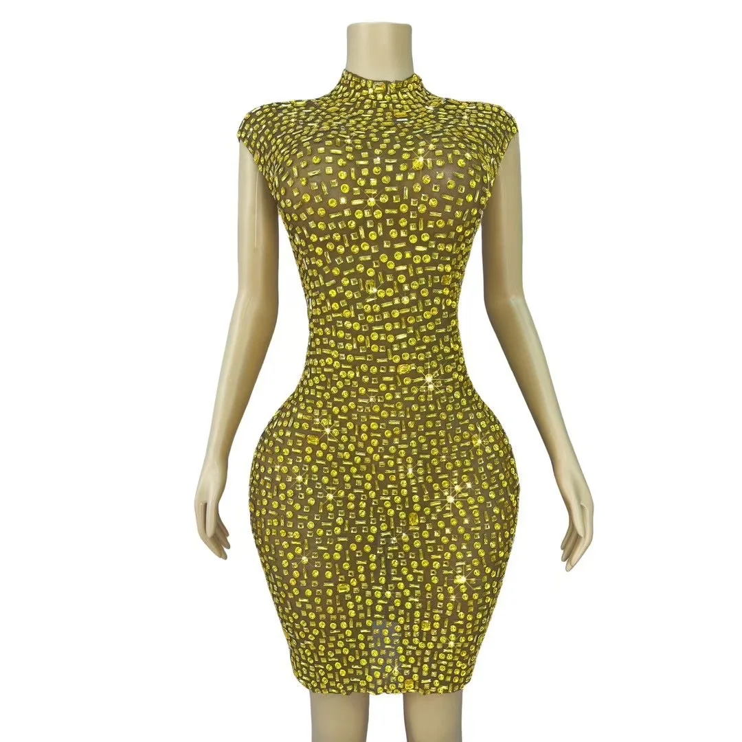 STOCK Bar Prom Party Dress Host Bridesmaid Outfit Evening Party Costume Nightclub Celebration Wear Chic And Sweet Evening Dress