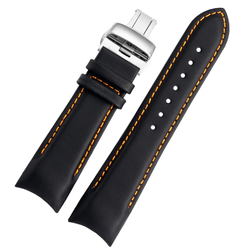 Men\'s Watch Accessories For Tissot 1853 T035627A T035407A T035410A Genuine Leather Watch Band 22 23 24mm Butterfly Buckle