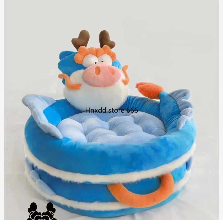 Pet nest oversized thickened four-season available machine washable nest