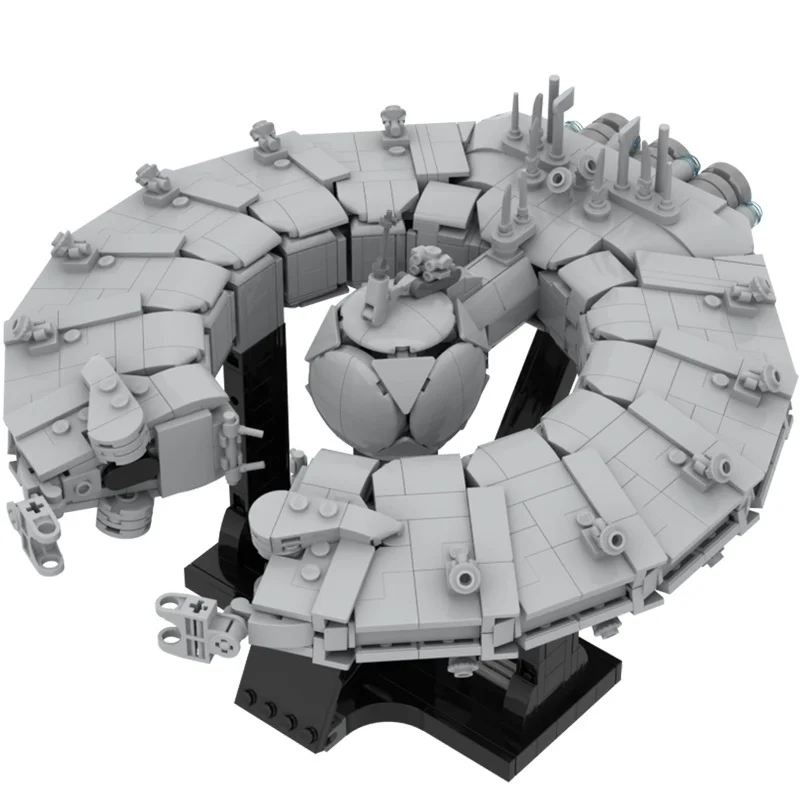 1139PCS MOC Miniature Interstellar Space Cruiser Model Detailed Exhibit Imaginative Assembly Brick Showcase Collector Toy Gift