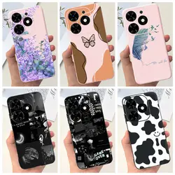 For Infinix Hot 40i / Hot 40 Pro / Hot40 Case Luxury Soft Silicone Shockproof Cover For Infinix Hot 40Pro X6836 X6837 Funda Etui