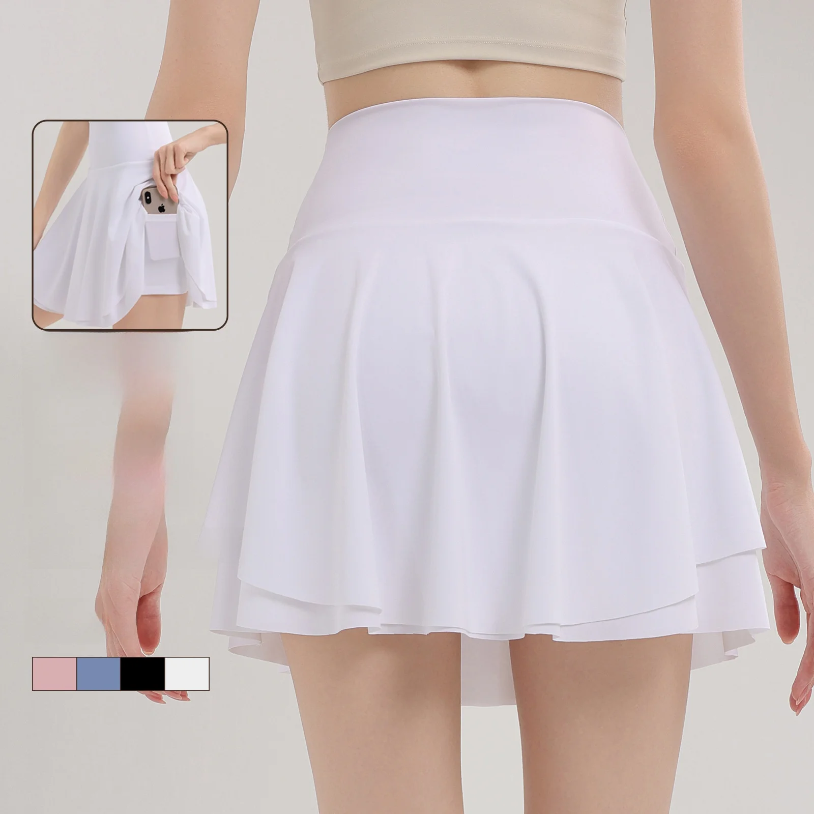 

Women's Breathable Tennis Skirt Sports Short for Yoga Running Training Fitness Summer Wear