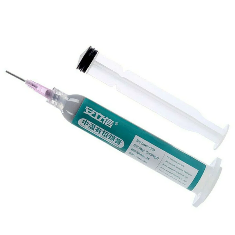 

1* 30g BGA Tin Solder Paste Leaded Sn63/Pb37 Syringe Liquid Melting-Point SMD PCB Welding paste for LED Soldering