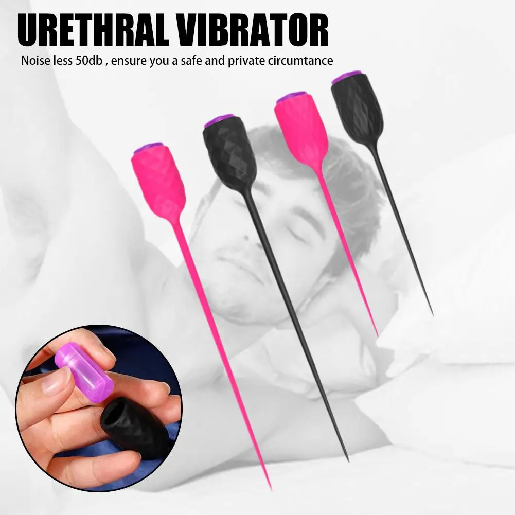 Urethral Vibrator Catheter Sex Toy For Men Penis Plug Dildo Dilator Massager Horse Eye Stimulator Masturbator Adult 10 Freq X3j3