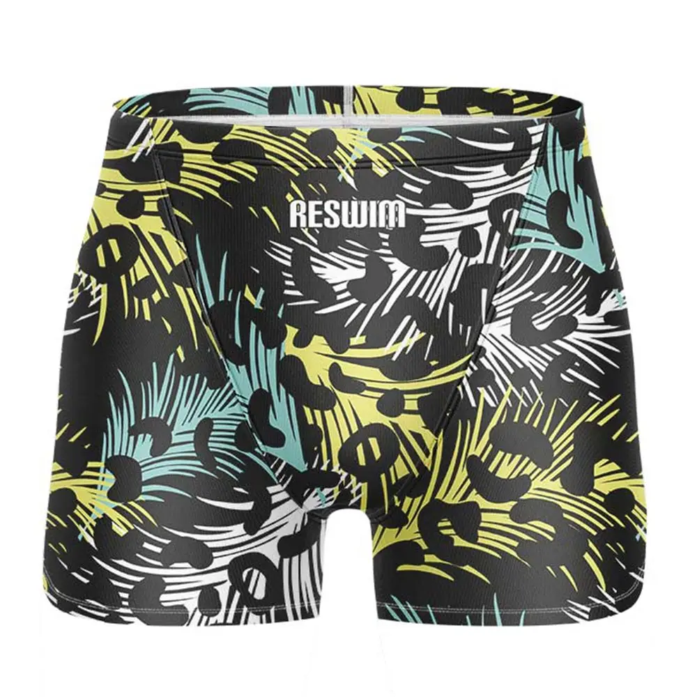 Summer Swimming Trunks Mens Swim Jammer Short Endurance Athletic Training Swimsuit Bathing Suit Swimwear New Beach Tights Shorts