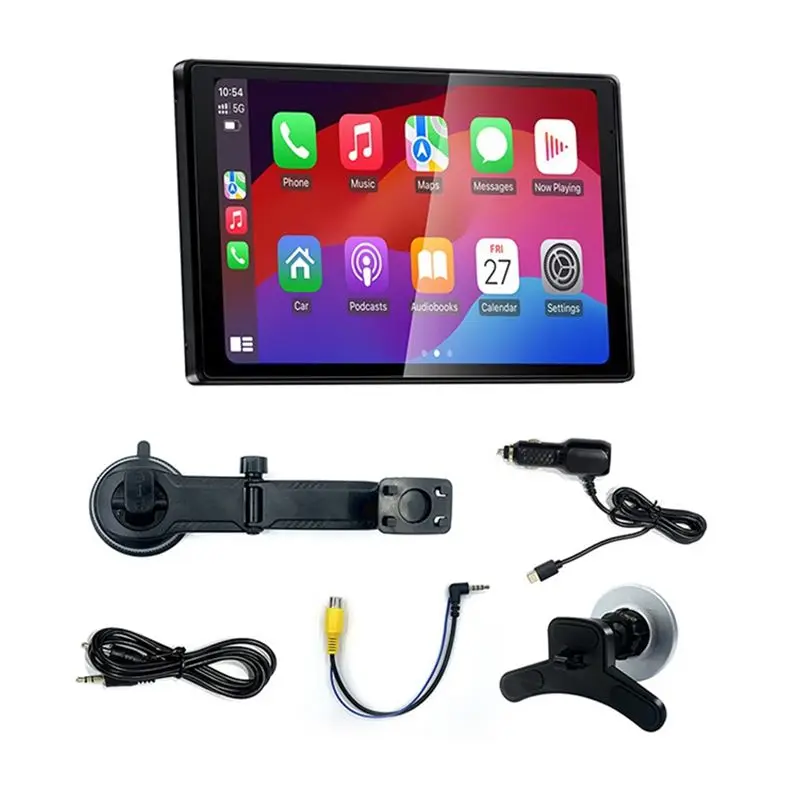 

ABHX-8 Inch Wireless Carplay Screen For Car, Android Auto Portable Car Radio, Horizontal And Vertical Screen, Navigation