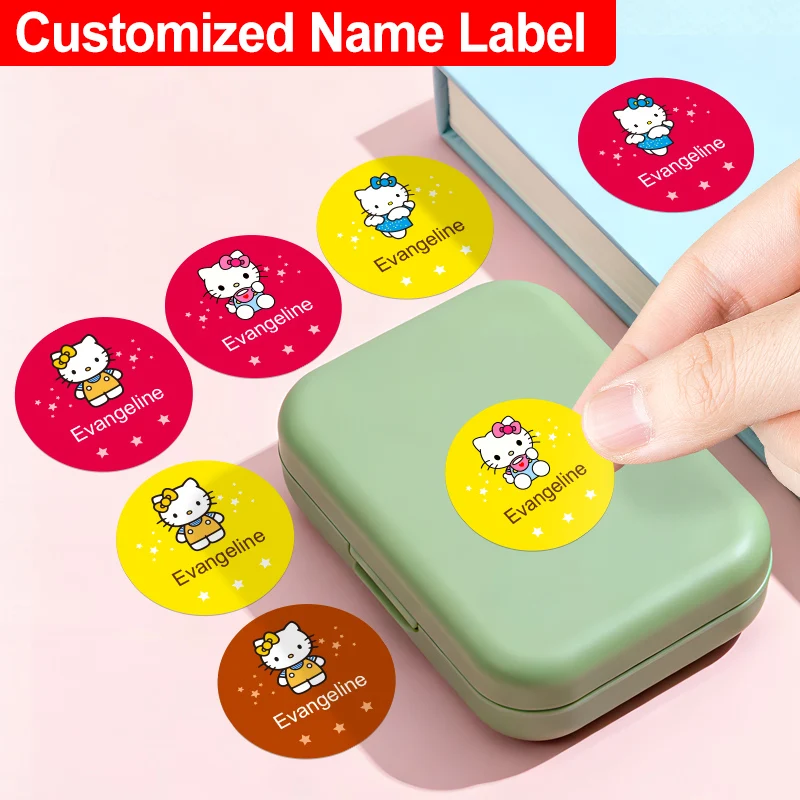 

Personalized Sanrio Hello Kitty Name Sticker - Colorful Stickers for Gift Wrapping, Party Favors, and DIY Crafts Lovely fashion