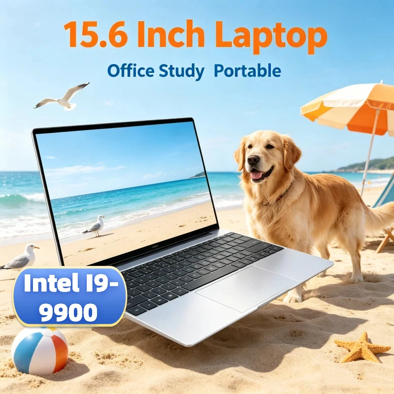 

Office Study 32GB 2TB New 15.6 Ultra Slim Portable Laptop Intel I9-9900 1920*1080 HD Windows 11 Pro