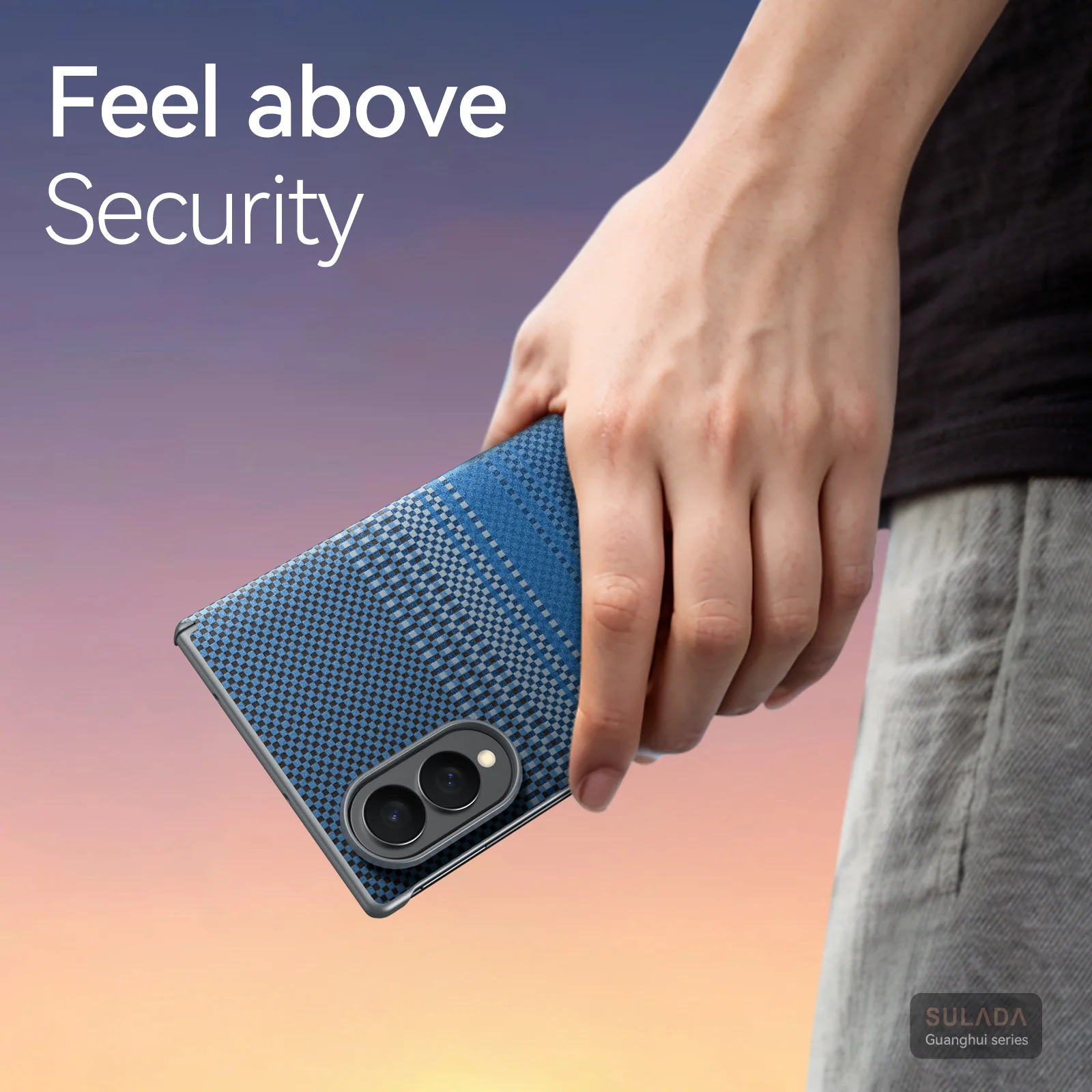 Wide-brimmed case for Samsung Galaxy Z Fold 8, luxurious Kevlar woven texture, built-in magnet, case for Galaxy Fold 7 back cove