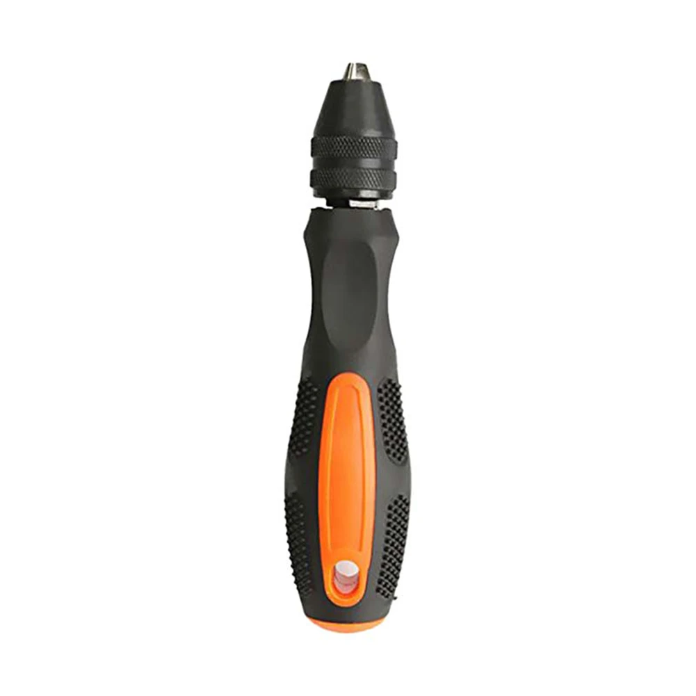 Twist Drill Bit Hand Twist Drill 0.5-8mm Chuck Mini Manual Drilling Reaming Tool with Anti-Skid Handle Multipurpose