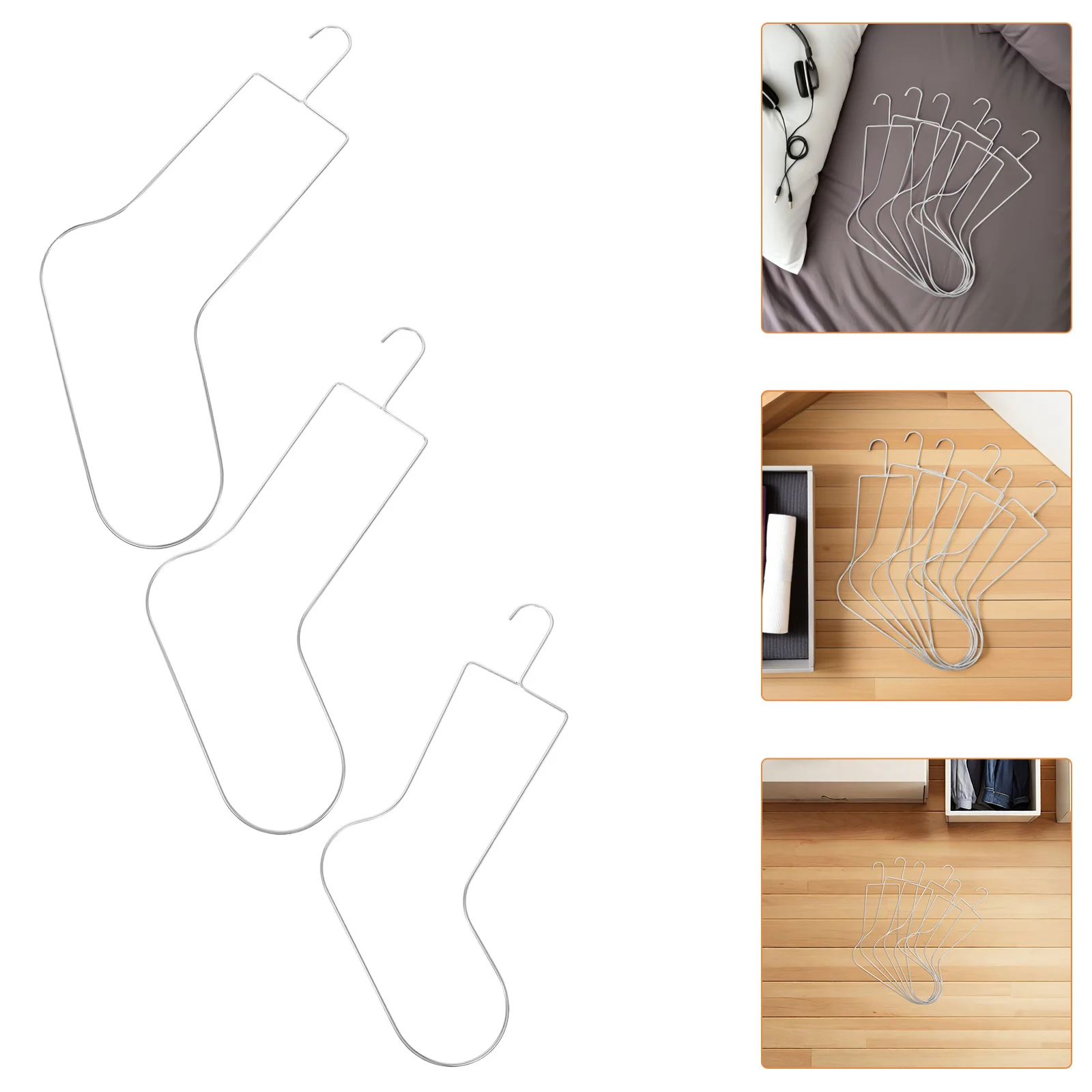

6Pcs Sock Blockers Stainless Steel Sock Stretchers for Drying and Displaying Hand Blocking Tools for Craft