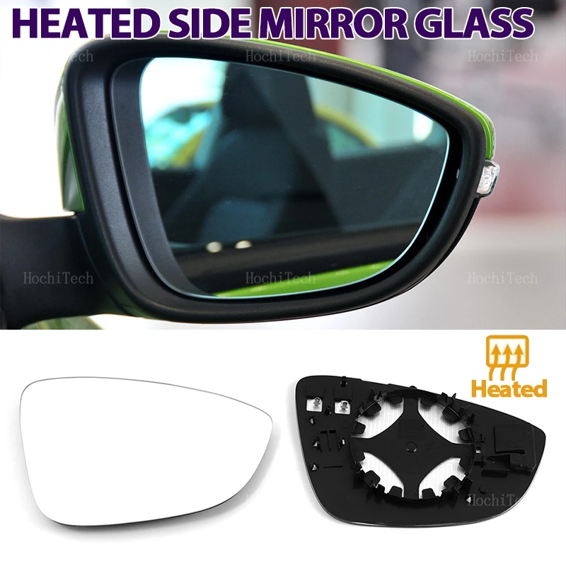 For Volkswagen VW CC 08-16, EOS Scirocco, Jetta MK6 Passat B7 Bettle A5 EU Left or Right Side Rearview Wing Mirror Glass