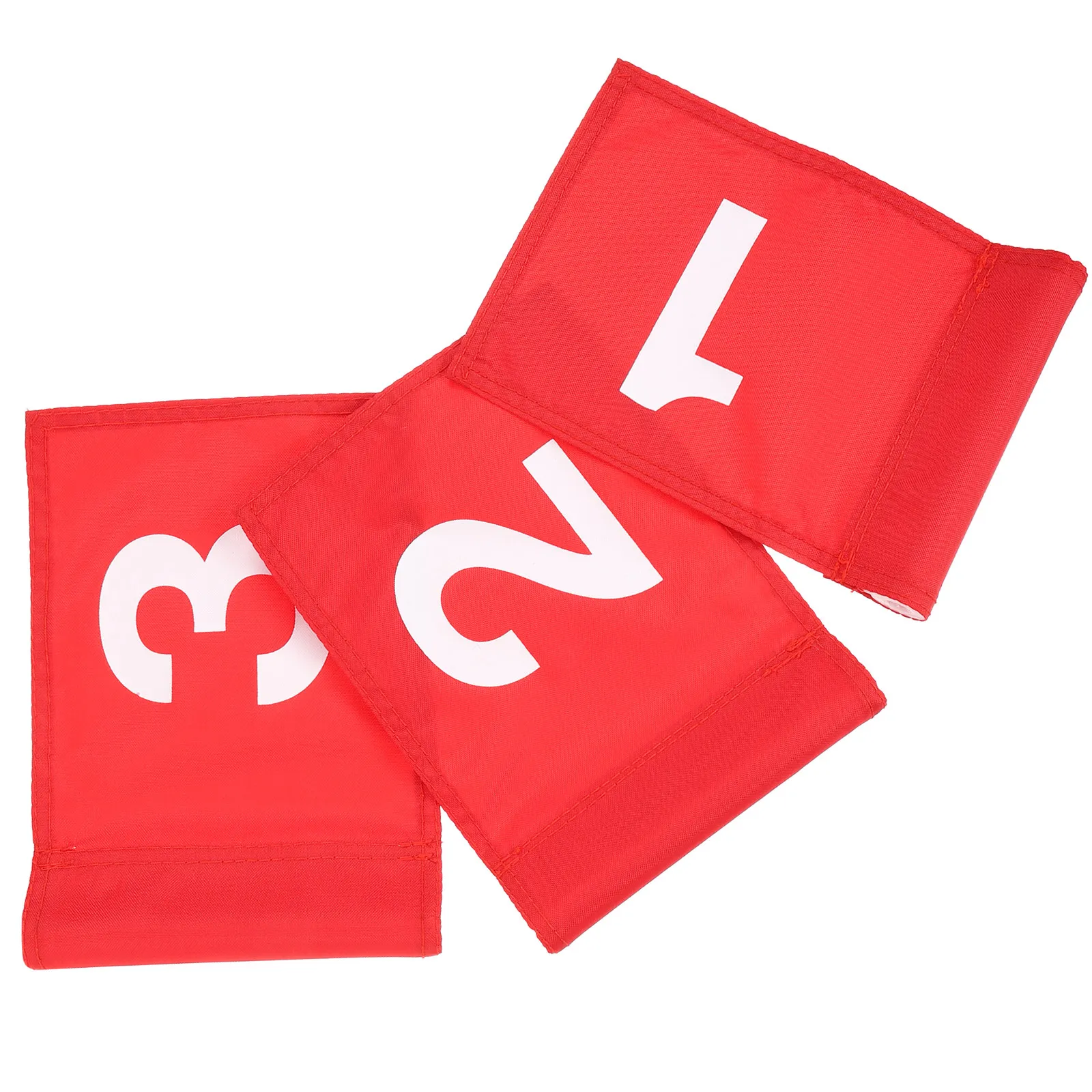 

Набор из 3 портативных тренировочных флагов для гольфа: нейлоновые, легкие, компактные, с номерами, для отработки ударов на грине и точечной стрельбы