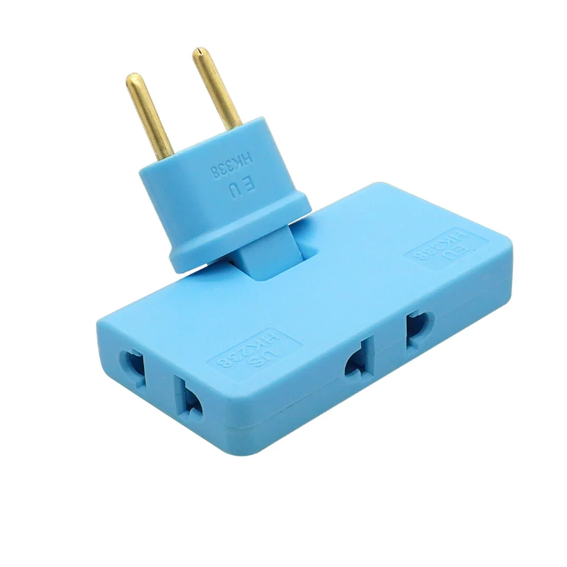 EU Power Adapter Plug One Point Three Charging Travel Easy Space Saving TV Cabinet Bedside Table Narrow Space Use Socket