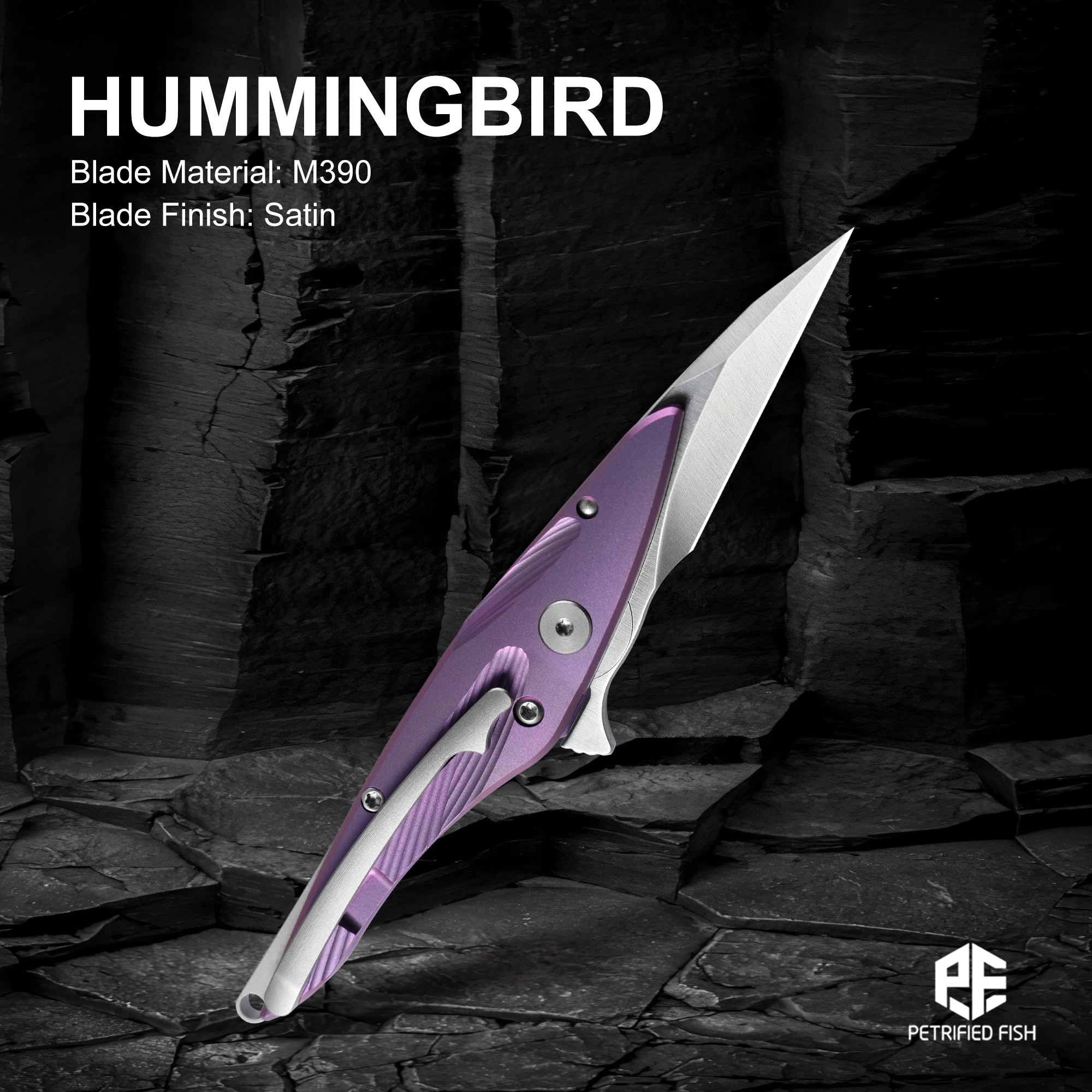 

Складной карманный нож Petrified Fish PFE10 Mini EDC для мужчин, сталь M390, титановая рукоять, для кемпинга, охоты, туризма, выживания, ручной инструмент