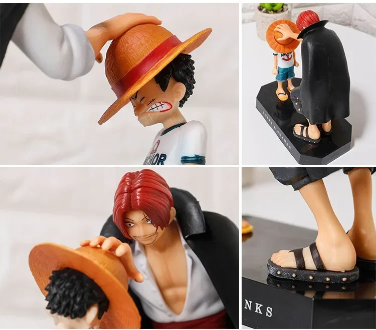 18 cm One Piece Anime Figur Four Emperors Shanks Strohhut Ruffy Actionfigur One Piece Sabo Ace Sanji Roronoa Zoro Figur