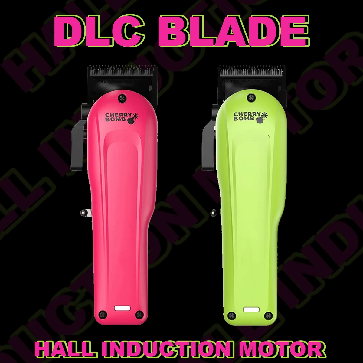 

CHERRY BOMB PUNK BEAR Professional Hair Clipper DLC Blade Fade Blade Low Noise Cordless Hair Cutting Machine Barber Machines