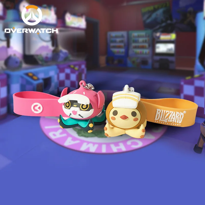 

[Official] Game Overwatch Keychains Cute Onion Squid Pendant Car Bag Key Ring Jewelry Cosplay Doujin Gifts