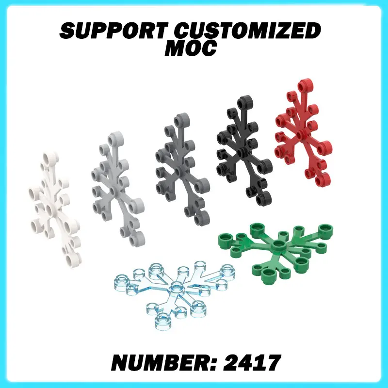 

2417 Large Leaf Building Block Moc Color Plant Accessories Compatible Brick DIY Children Toy Assembly Gift Box