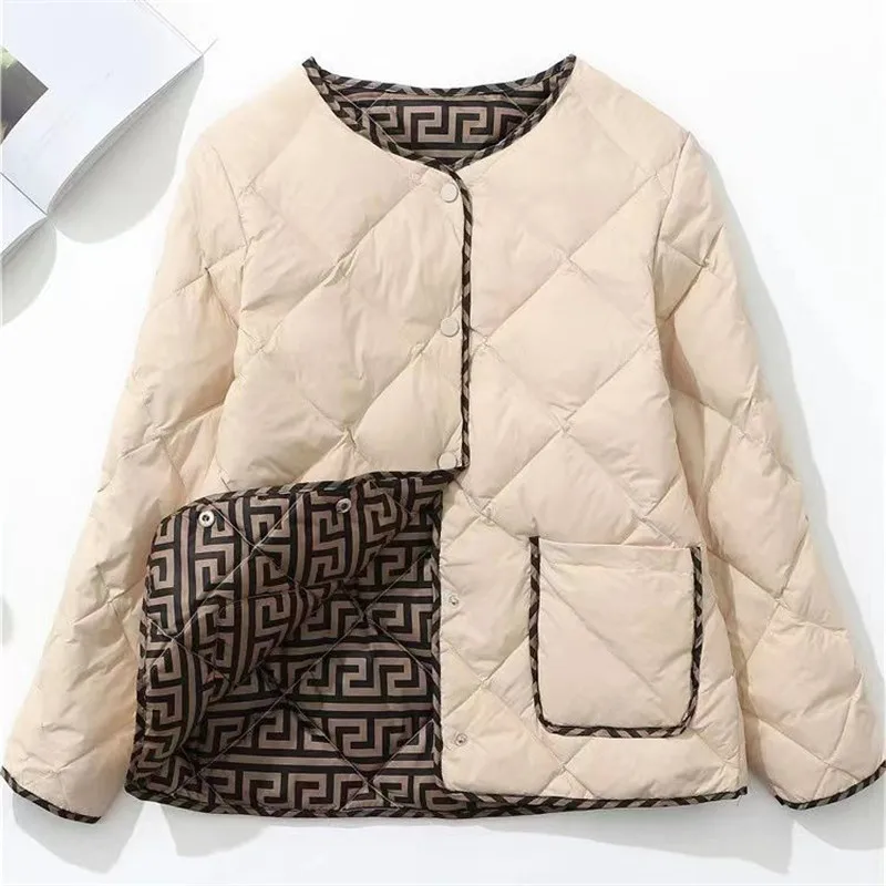 Autumn Winter Short Down Cotton Jacket Women 2024 New Loose Puffer Coats Covered Button Outerwear Fashion Overcoat Female