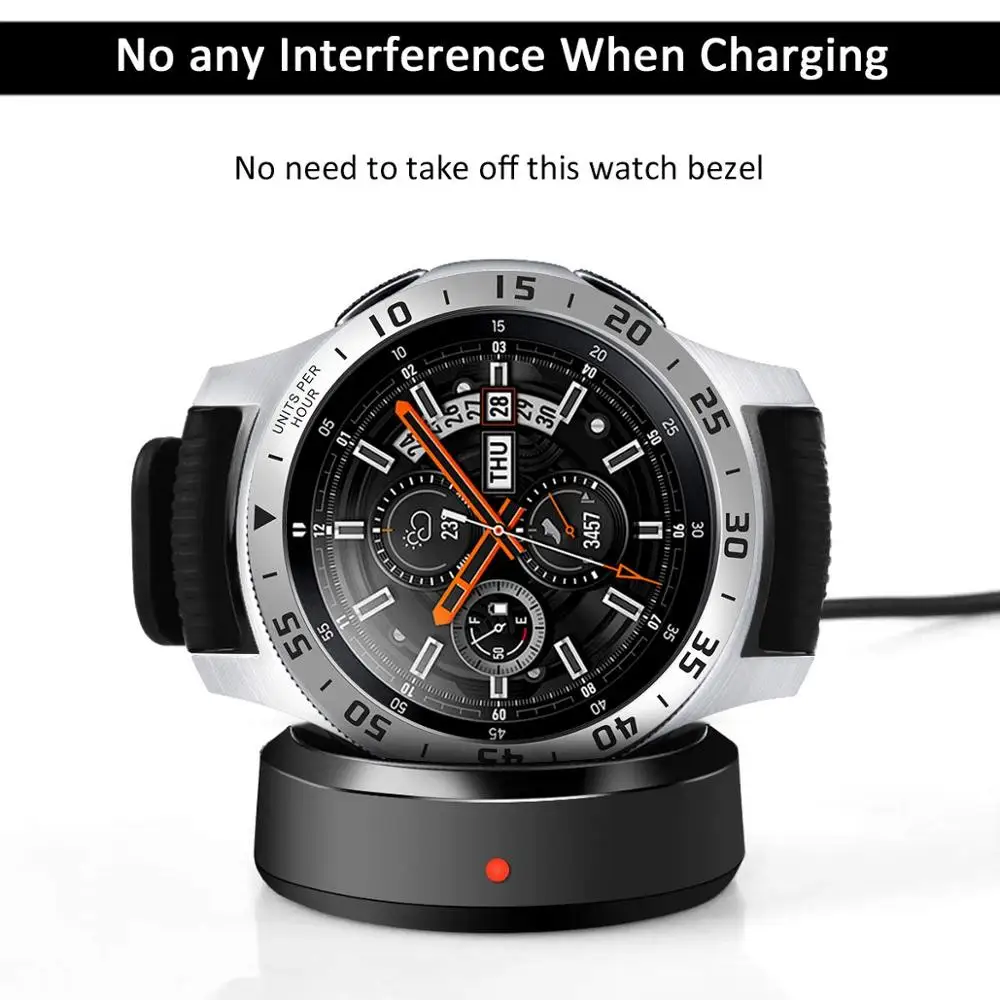 Metal Case Bezel for Samsung Galaxy Watch 46mm/42mm/ 45mm/41mm/GearS3 Frontier Smartwatch Cover Sport Adhesive Bumper Ring