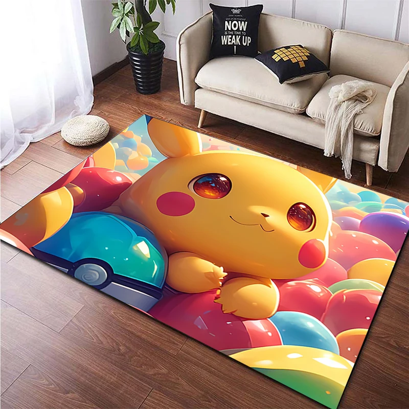 Pokémon HD Printed Carpet for children,Living room Bedroom floor mat Kitchen mat Children's Bedroom Mat, rugs for bedroom