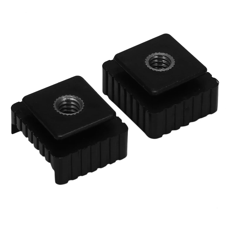 Flash Adaptador de montagem de sapata, 1/4 Polegada Thread, Studio Light Stand, tripé, 2pcs
