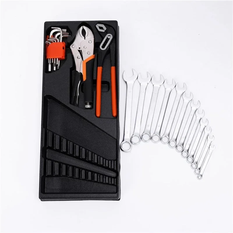 Caixa de ferramentas portátil dobrável de metal para casa, 85 peças, três camadas, dobrável, multifuncional, kit de ferramentas de reparo de carro, combinação