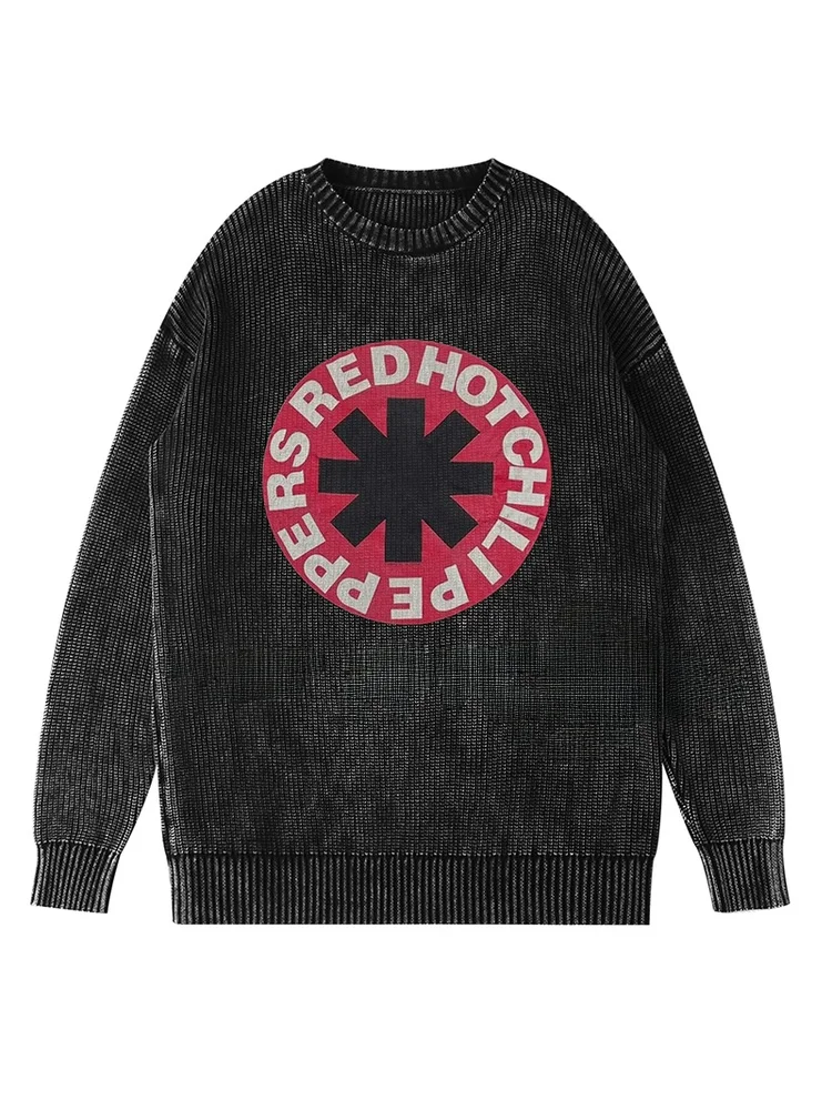 

Простой повседневный свитер Band Simple Casual Ro Music с круглым вырезом, молодежный, теплый, с длинными рукавами, из хлопка.