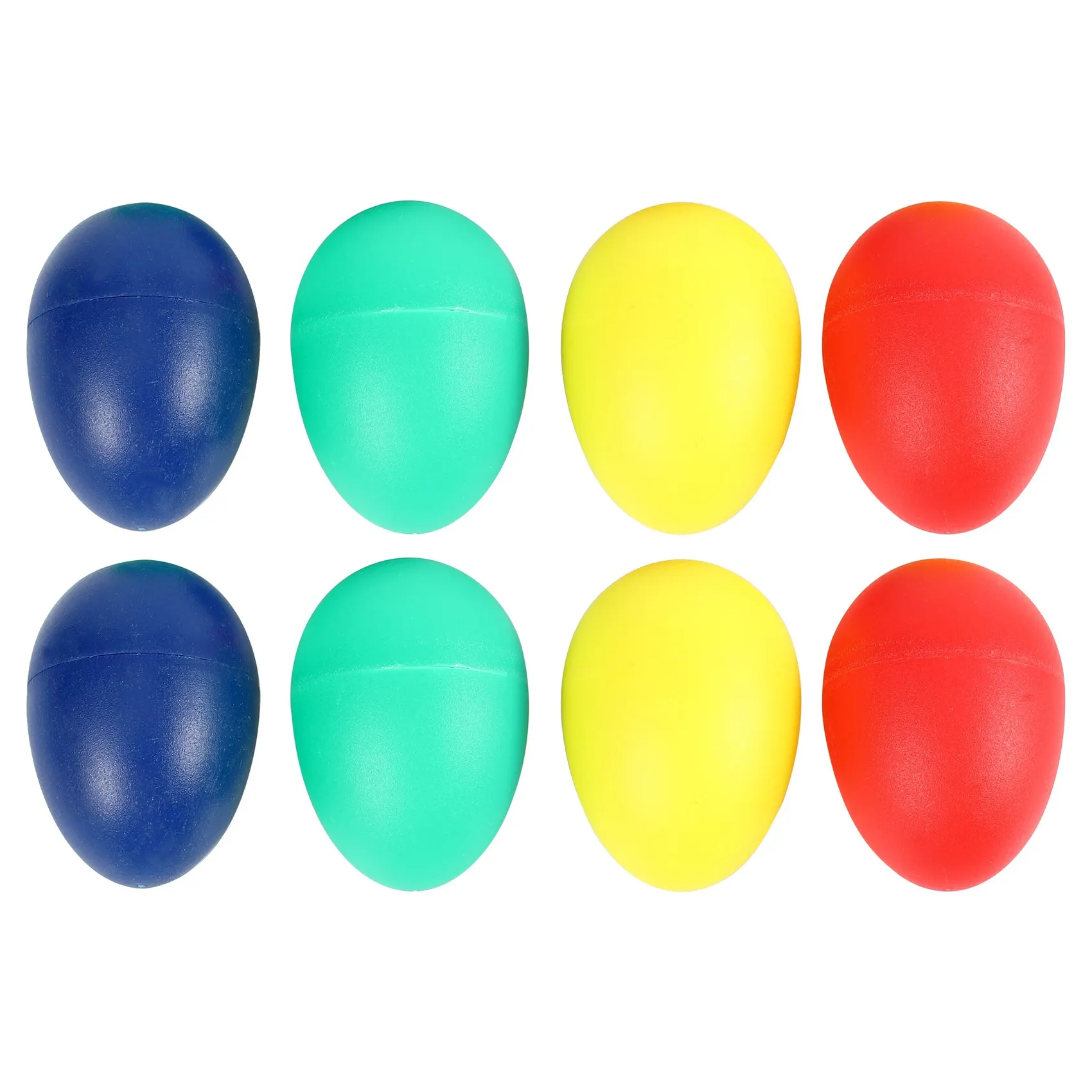 FRIHA-8Pcs oeufs musicaux à Percussion en plastique ludique Maracas secoueurs d'oeufs jouets pour enfants-4 couleurs différentes