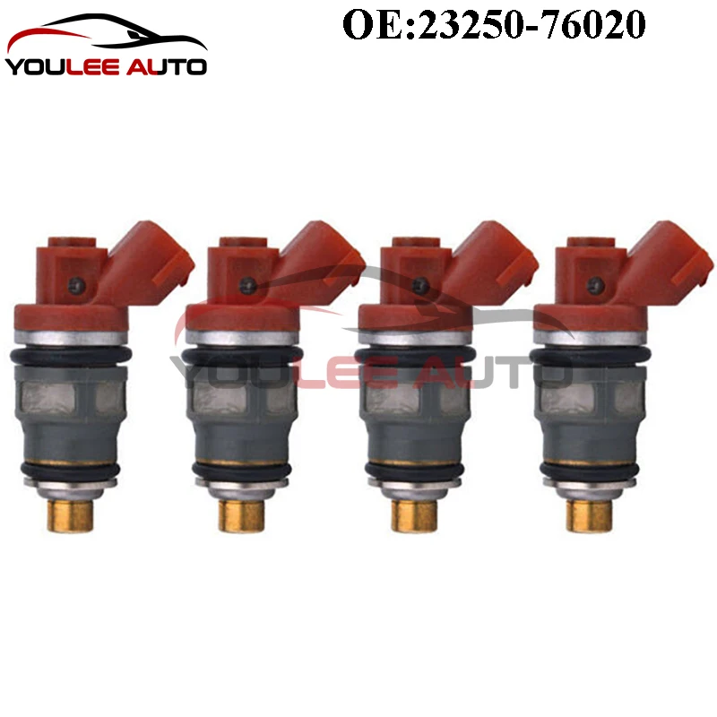 

4PCS 23250-76020 2325076020 23209-76020 2320976020 23209-79055 2320979055 Fuel Injectors For Toyota Previa 1994-1997 2.4L