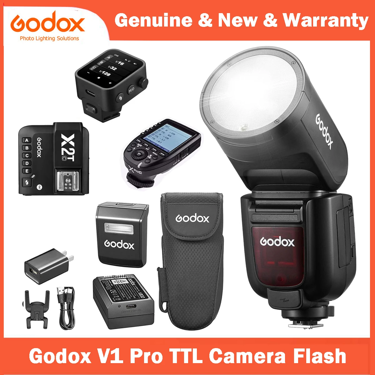 Godox V1 Pro V1Pro C/S/N TTL ليثيوم أيون كاميرا مستديرة الرأس فلاش نقل لاسلكي Speedlite فلاش لكانون نيكون سوني #1
