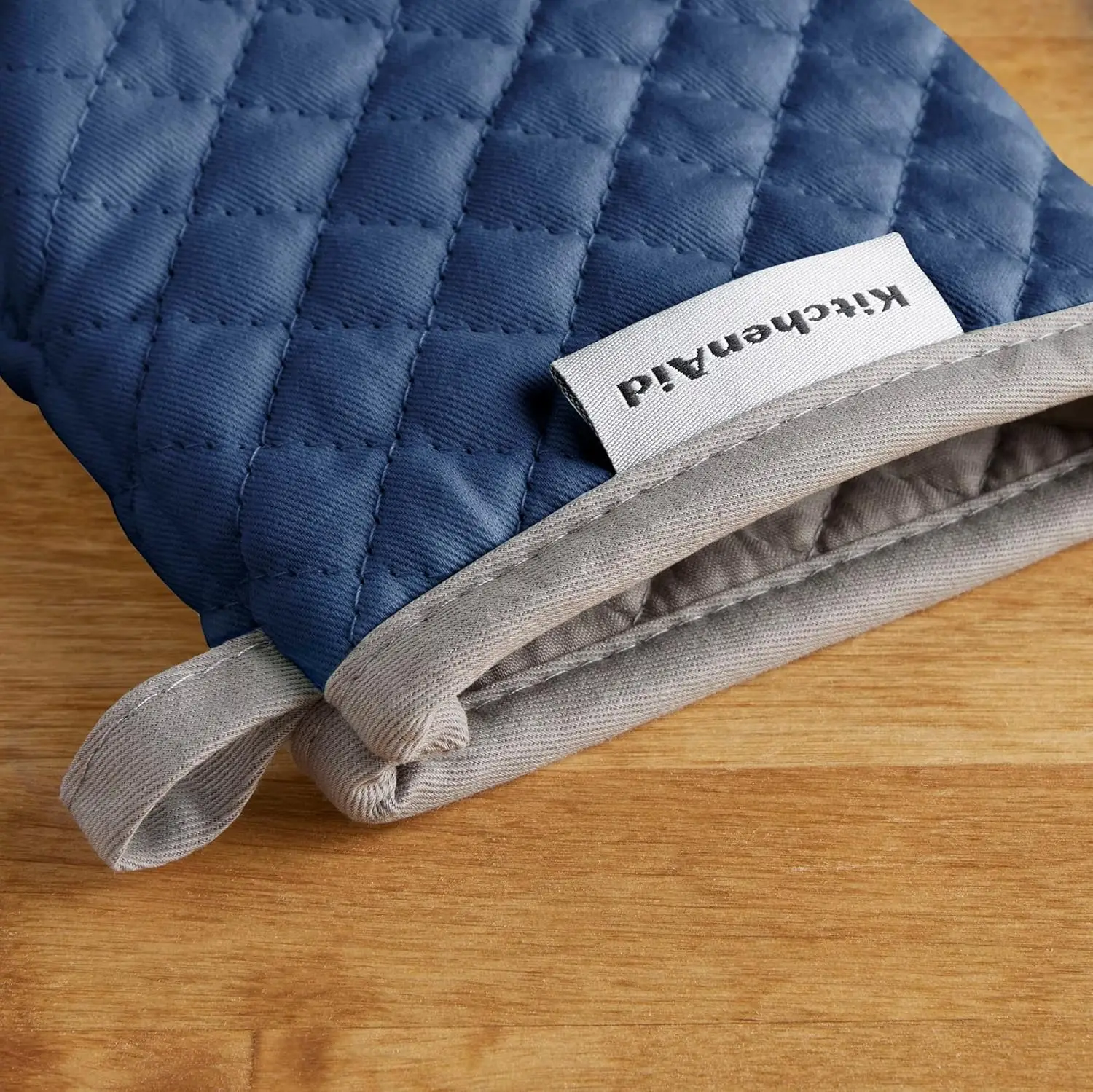 Conjunto de Luvas de Forno Mini, 5.5x8 polegadas, Padrão Blue Willow, Algodão Resistente ao Calor com Pegas de Silicone