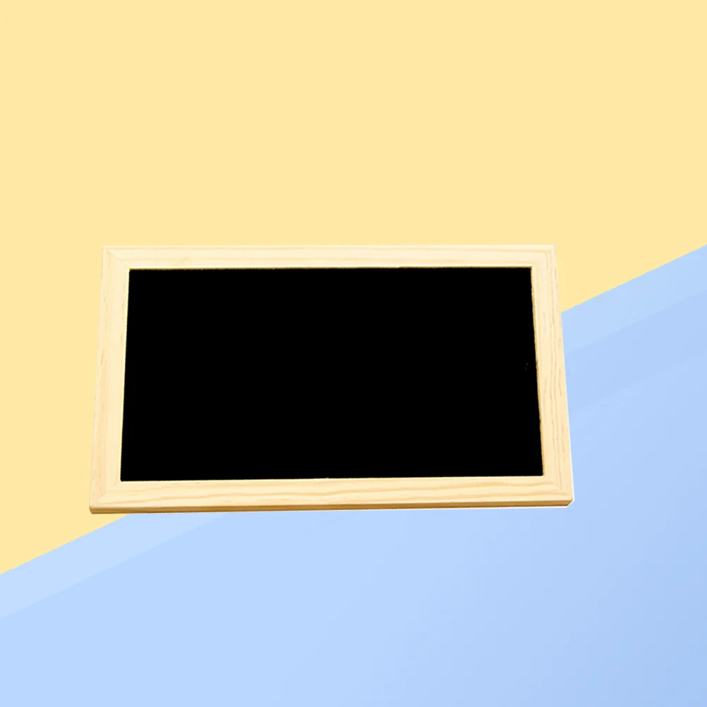 Display Board Wall Decor Sign Chalkboard Message Double-sided Blackboard Hanging The