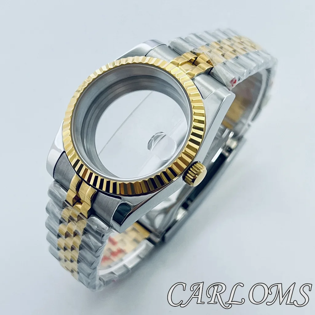 Watch Parts Silver Gold 36mm 40mm ETA 2824 PT5000 NH34 NH35 NH36 NH70 NH72 4R35 Watch Case With Sapphire Glass 10ATM Waterproof