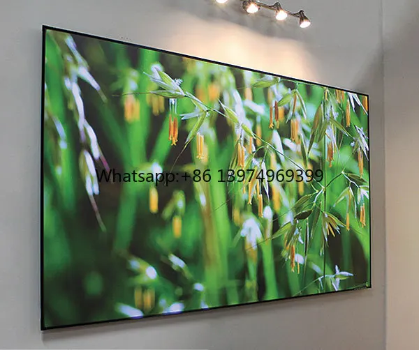 120 Inch Acoustically Transparent Black Crystal 8K ALR Anti Light Projector Projection Screen for 4K Short Throw Projector