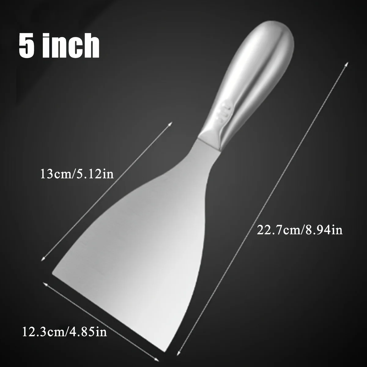 1,5-5 Zoll Premium Polierter Edelstahl-Schaber – Professionelle Spachtelklinge für Trockenbau-Finish & Farbschaben – Detail 10
