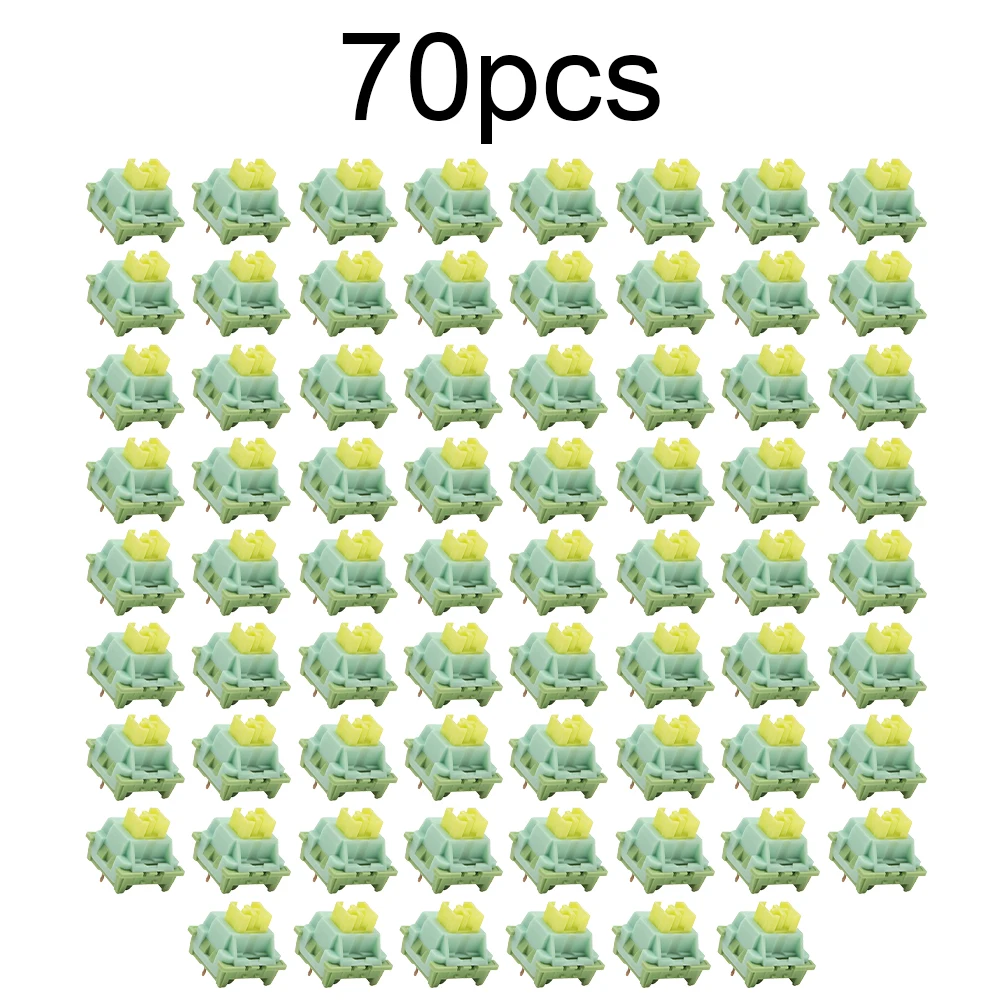 Prelubricated 70x FOR Outemu V2 V3 Silent Linear Mechanical Keyboard Switches 5 Pin with IP40 Dust Proof and Stable Performance