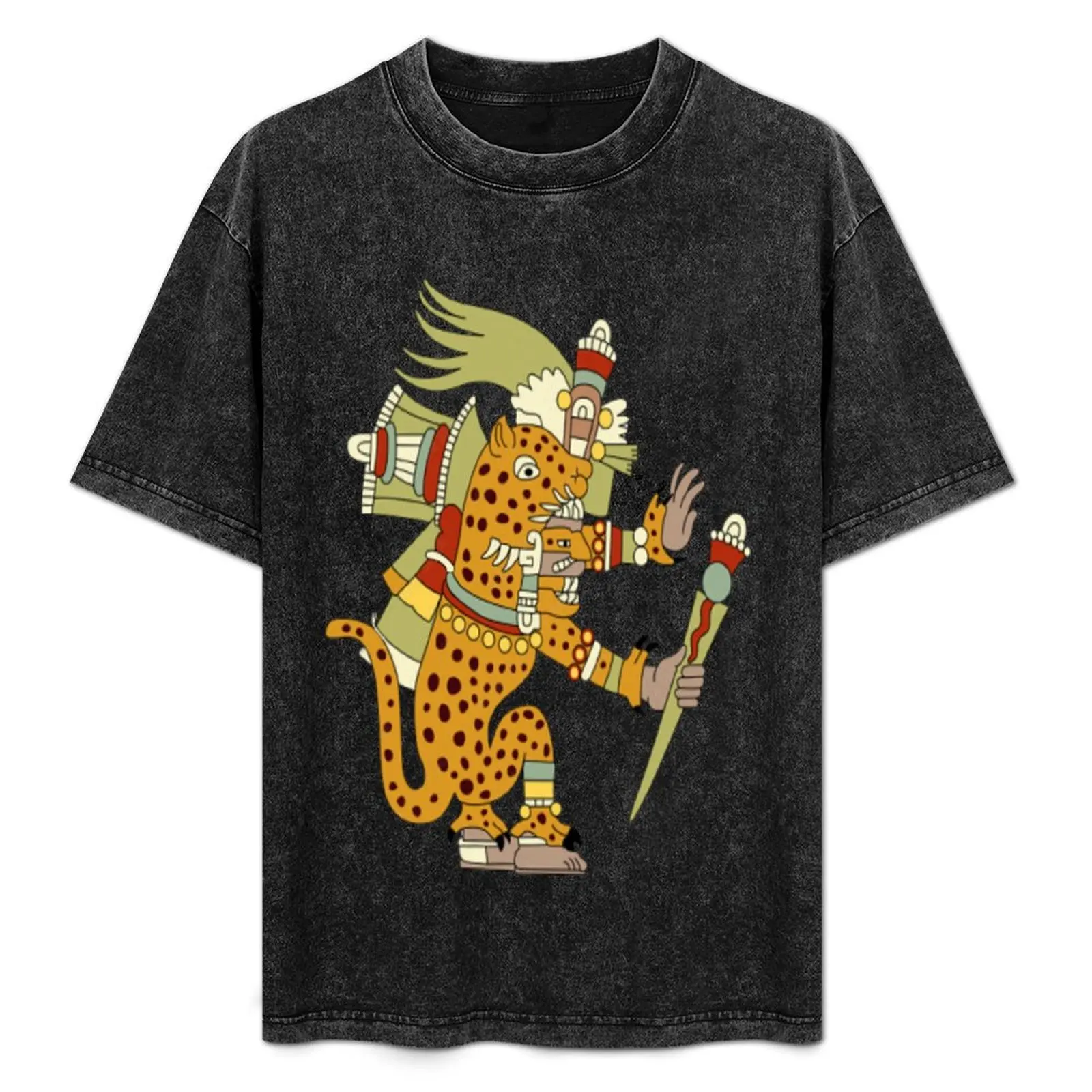 Camiseta Tezcatlipoca, camiseta básica de manga corta para uso diario