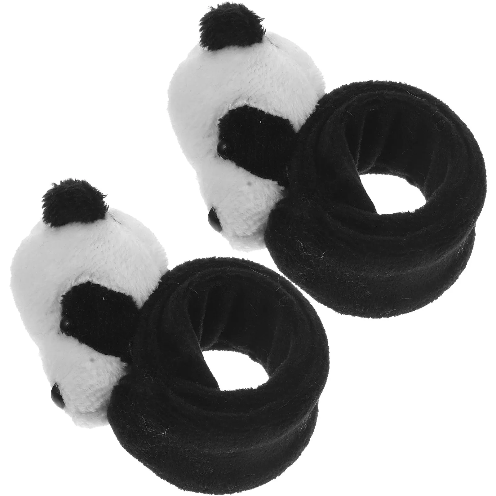 2Pcs Panda Slap Bracelets Stylish Smooth Comfortable Kids Teens Adults Halloween Jungle Birthday Party Favors Animal Theme